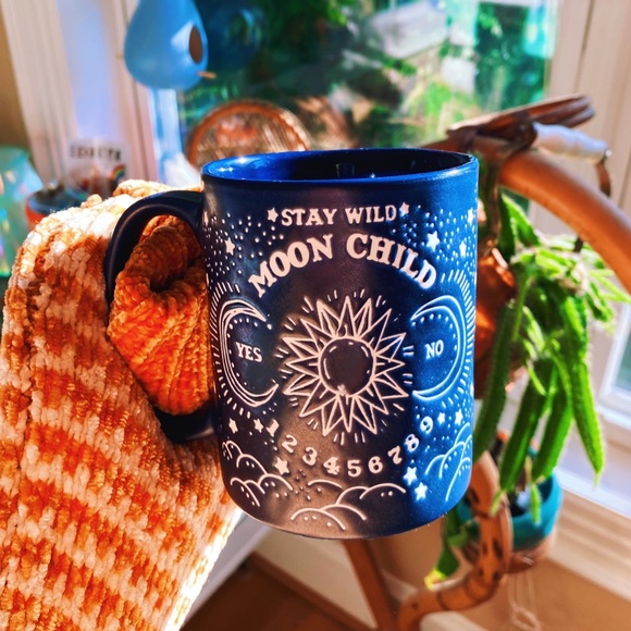 Matte Moon Child Indigo Blue Astrology Mug 🔮 - Picture 5 of 9